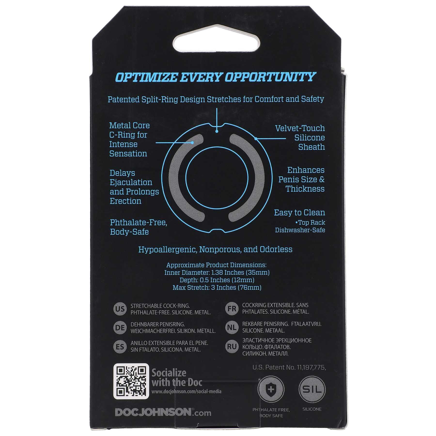 OptiMALE FlexiSteel C-Ring black small box back