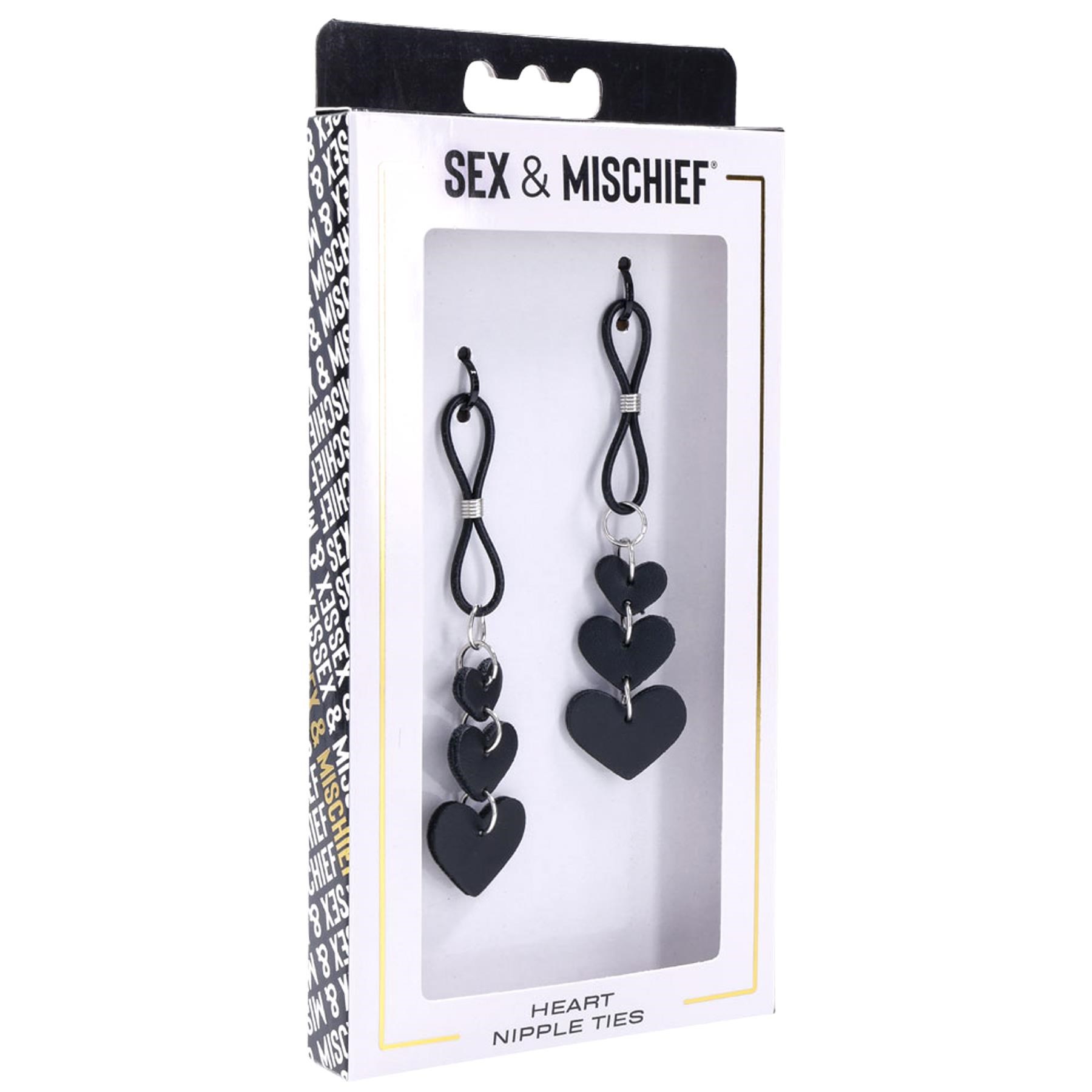 Sex & Mischief Heart Nipple Ties - Packaging Shot