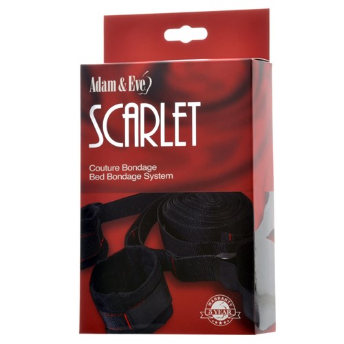 Adam & Eve Scarlet Couture Bed Bondage System - Packaging Shot
