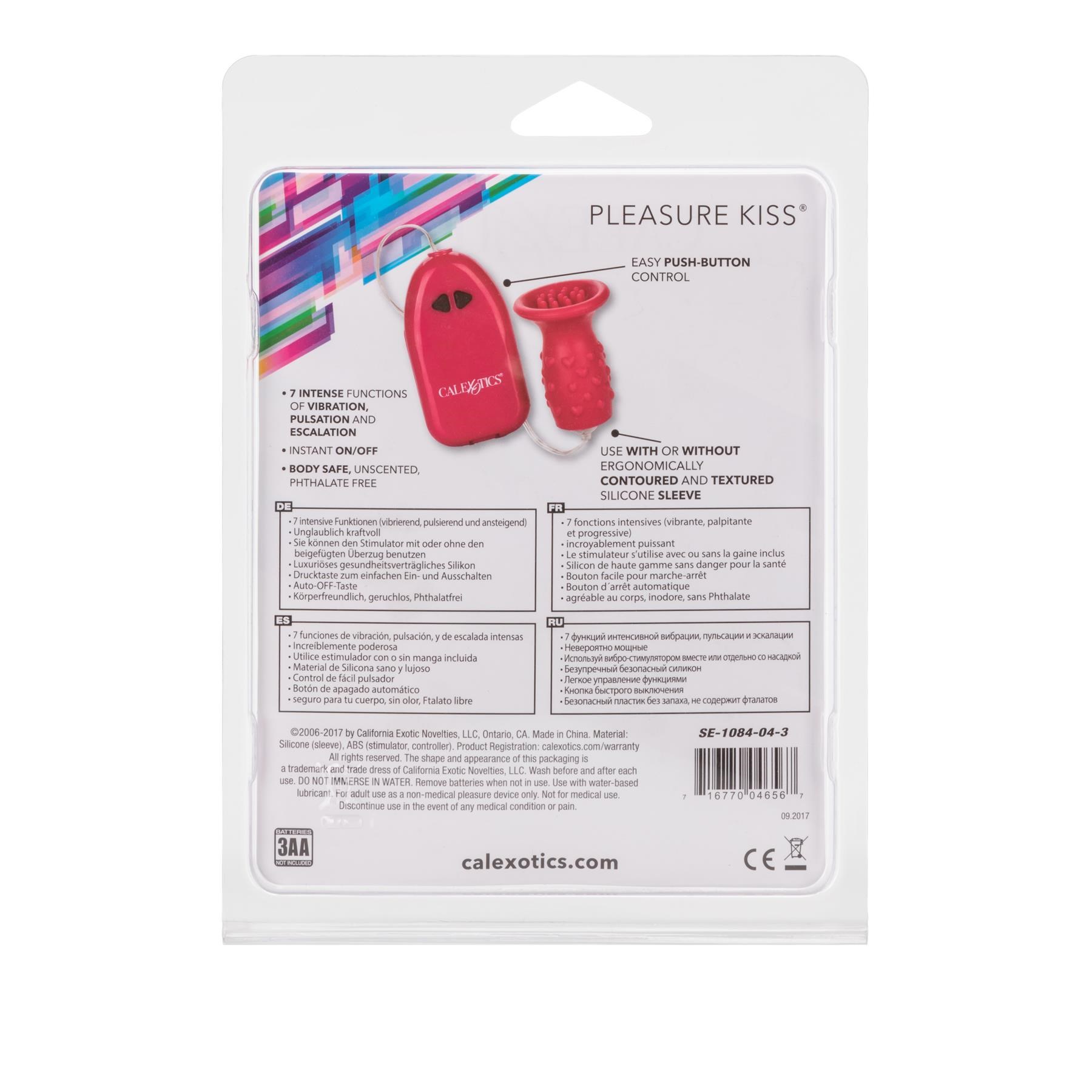 Pleasure Kiss Sensual Arouser - Packaging Shot - Back