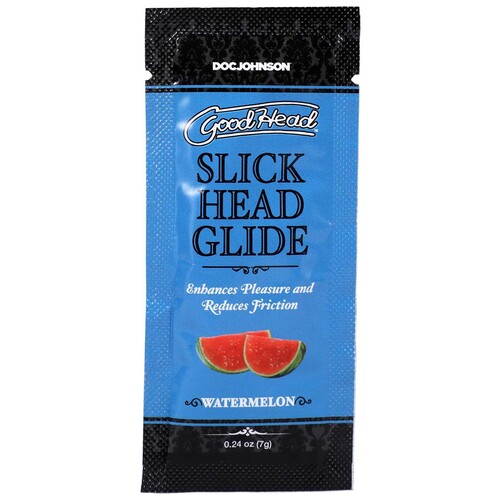 GoodHead - Slick Head Glide -watermelon front of package-  0.24 oz.