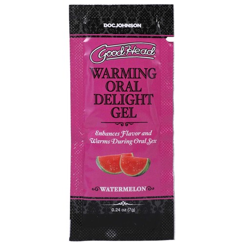 GoodHead - Warming Head Oral Delight Gel - watermelon - 0.24 oz. front of packaging