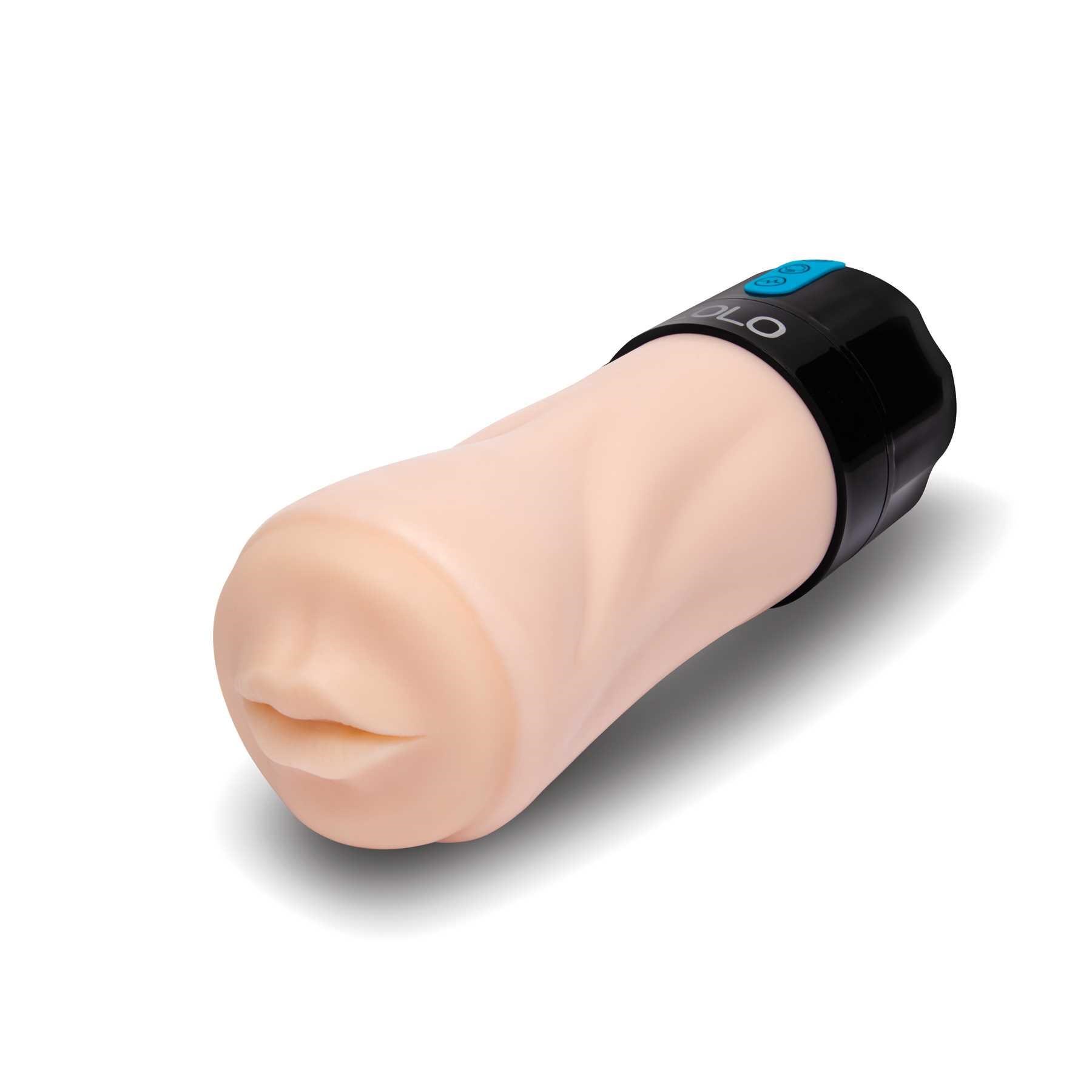 Zolo Gawk Gawk Deep Throat Sucking & Vibrating Masturbator white