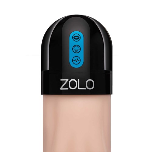 Zolo Gawk Gawk Deep Throat Sucking & Vibrating Masturbator close up of controls white