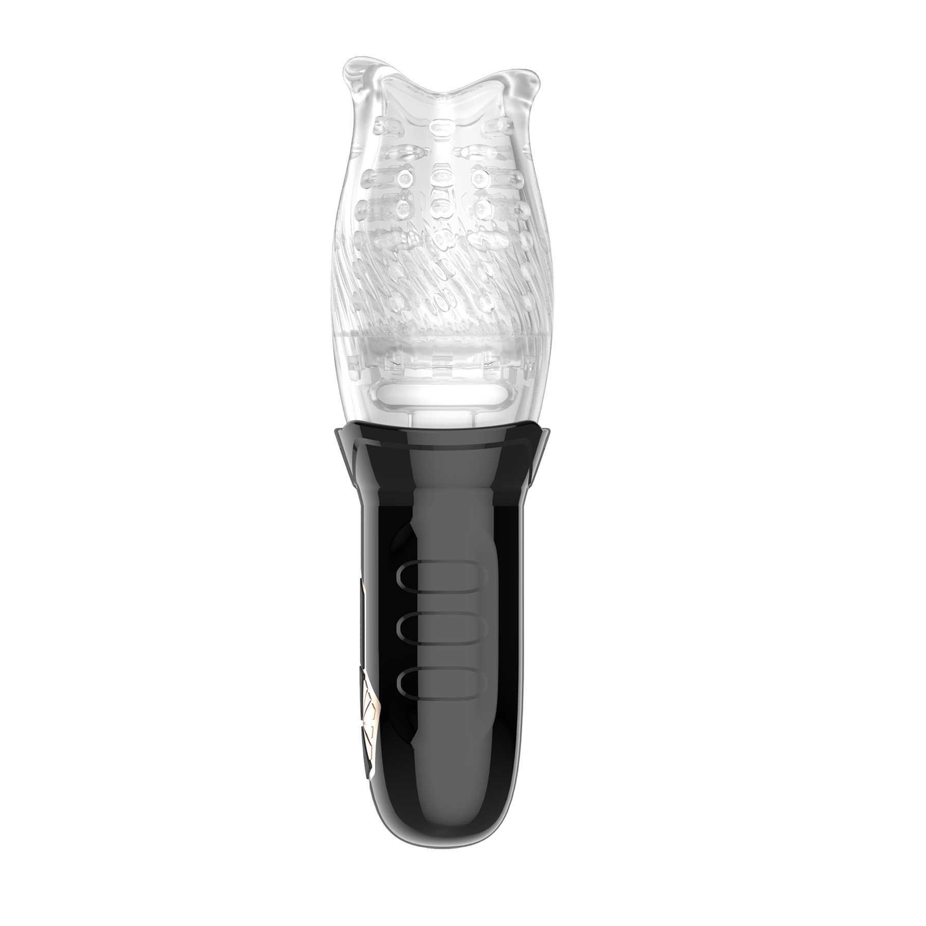 Adam's Gawk Gawk Rotating & Vibrating Masturbator upright