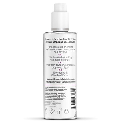 SIMPLY® TIMELESS HYBRID + DHEA back of bottle