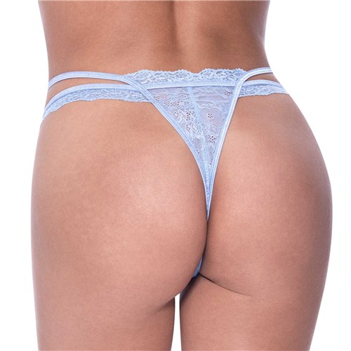 I279                     
 CROSS STRAP SPLIT CROTCH TANGA
PERWINKLE BACK OS