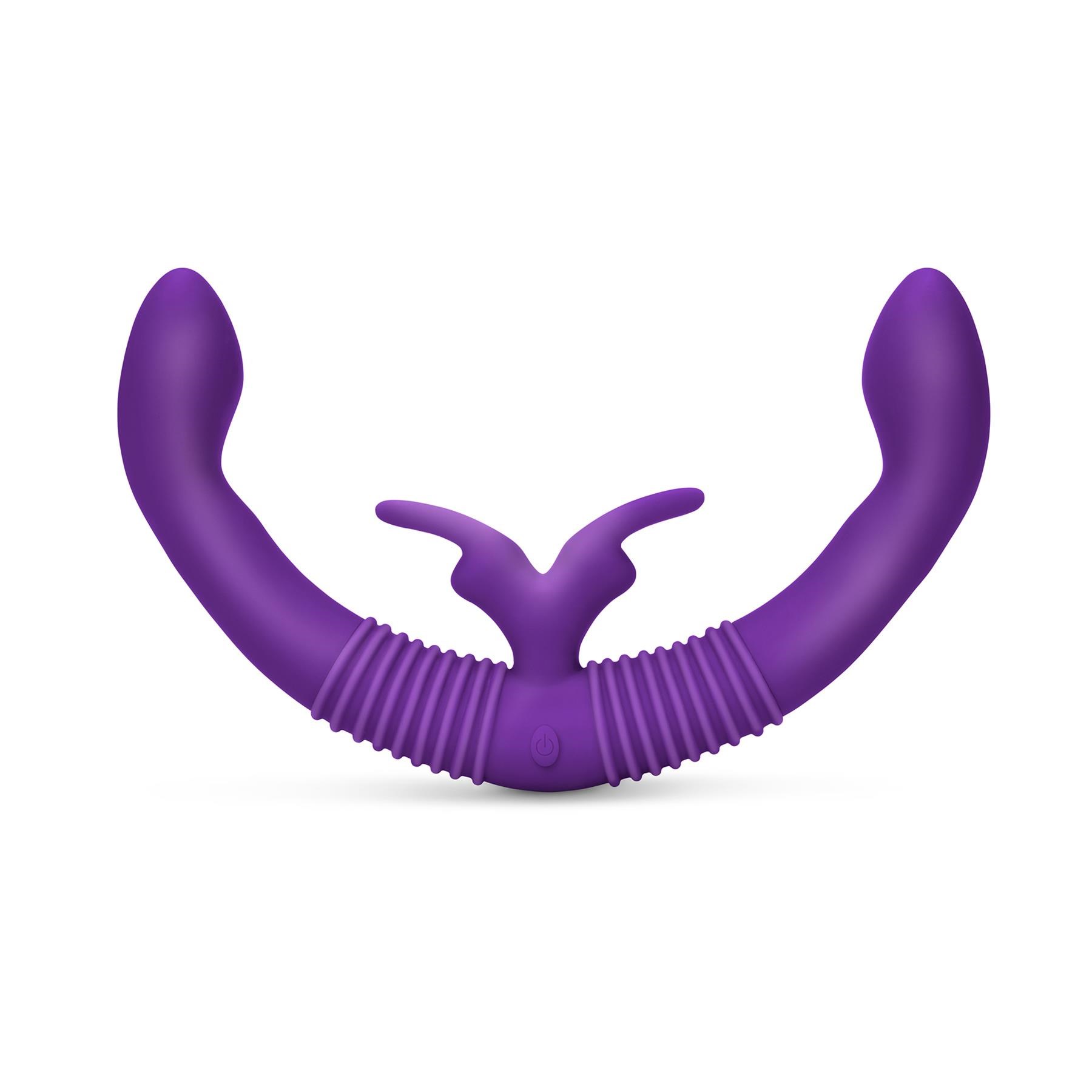 Together Toy Vibrating Double Dildo With Remote Control- Product Shot #2