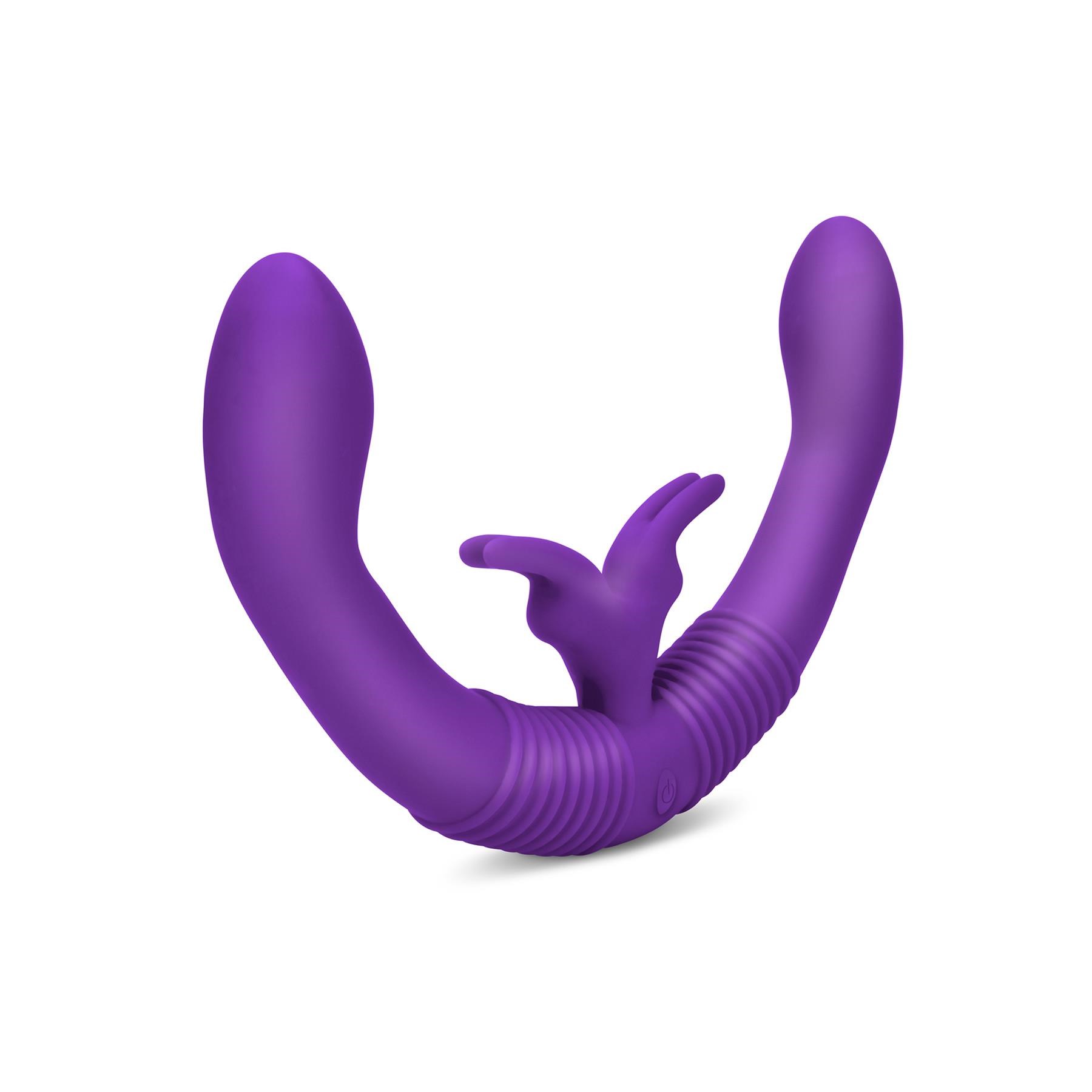 Together Toy Vibrating Double Dildo With Remote Control- Product Shot #3