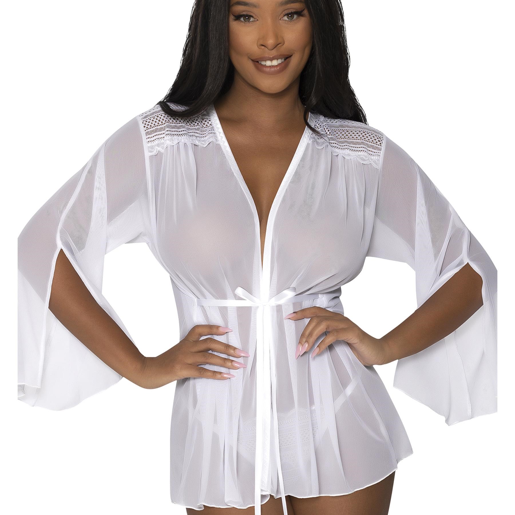 Modern Romance Flowing short Robe o/s front