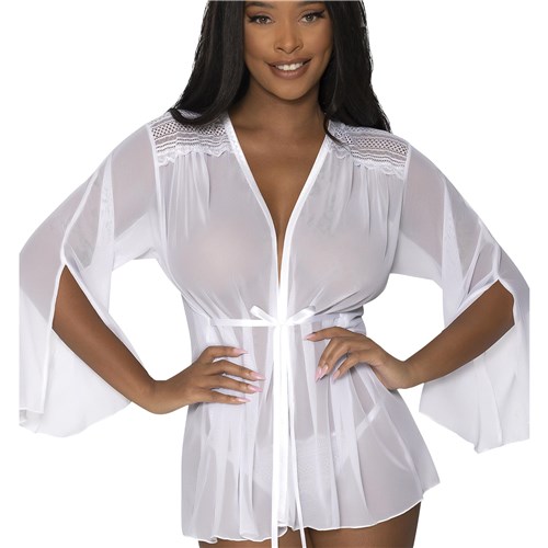 Modern Romance Flowing short Robe o/s front