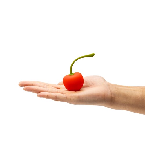 Emojibator Cherry Emoji Vibrator - Hand Shot #2