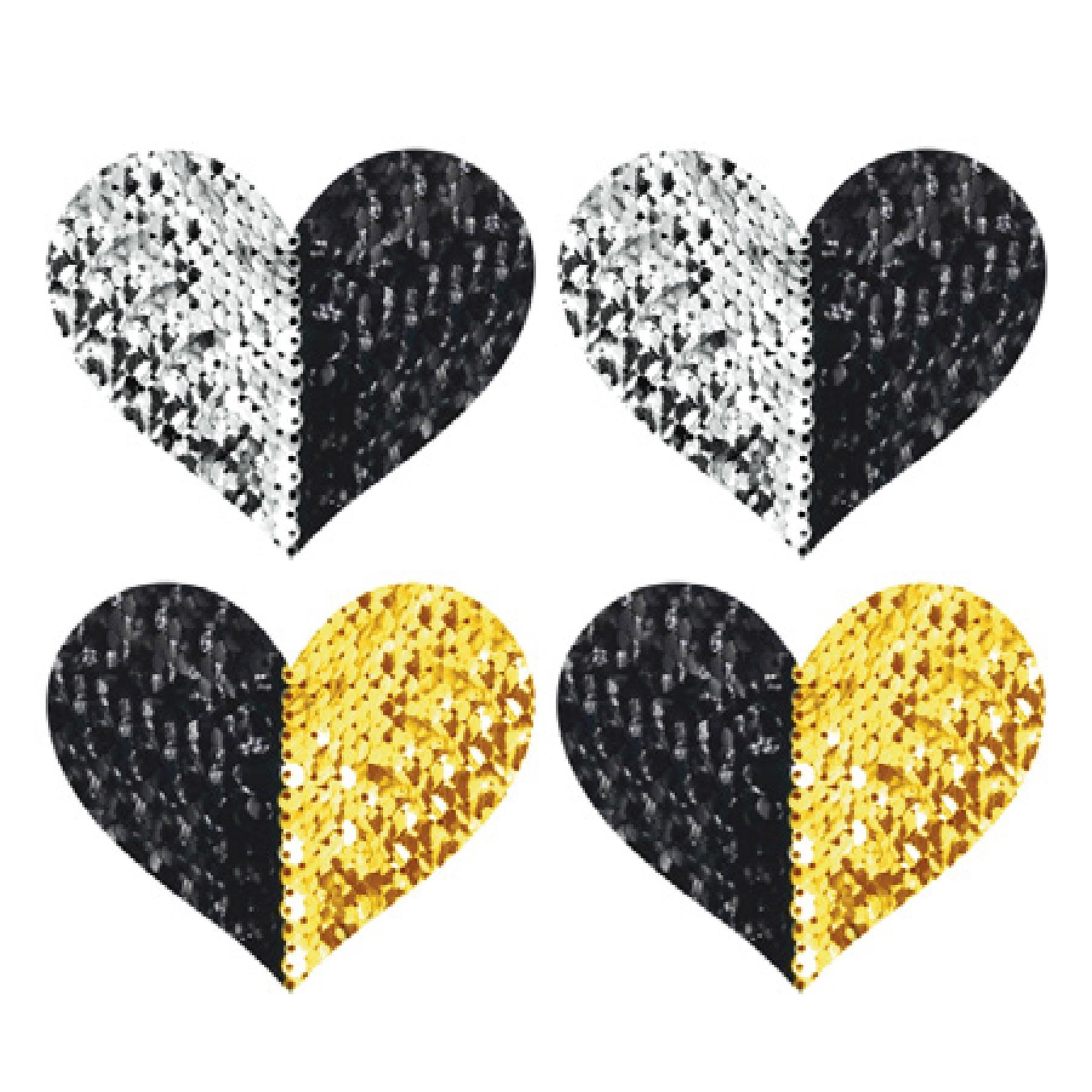 REVERSIBLE SEQUIN HEARTS