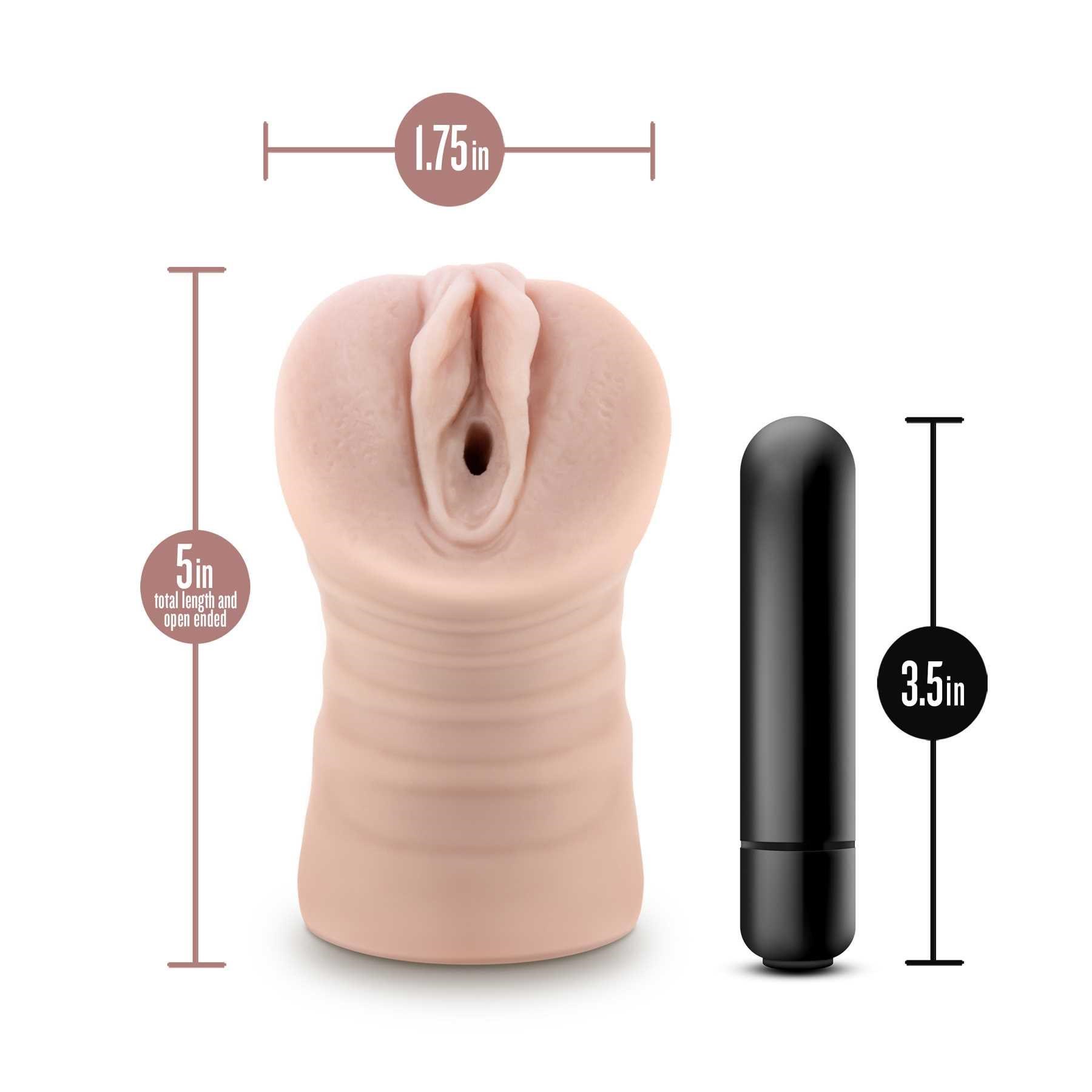 EnLust Vibrating Stroker- Ayumi dimensions sheet