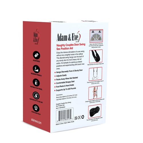 Adam & Eve Naughty Couples Door Swing - Packaging - Back
