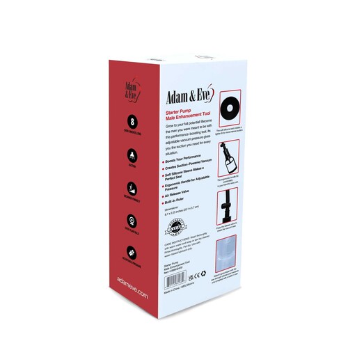 Adam & Eve Performance Pump back of box