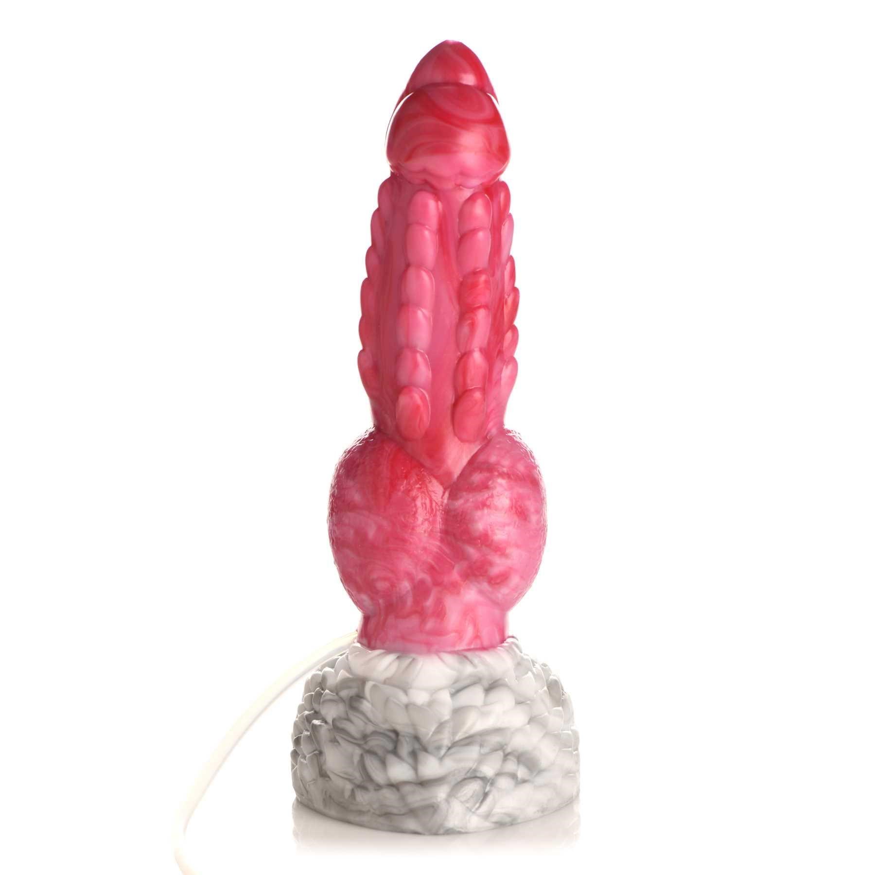Creature Cock Resurrector Phoenix Squirting Silicone Dildo under side view