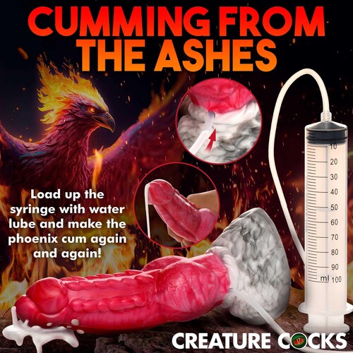 Creature Cock Resurrector Phoenix Squirting Silicone Dildo mood image #4