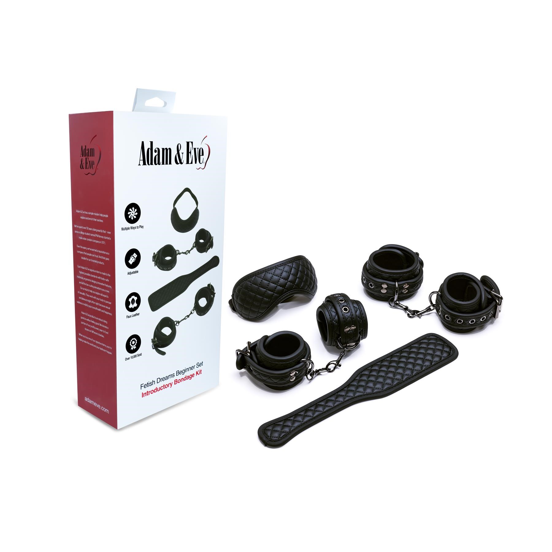 Eve's Fetish Dreams Beginner Bondage Set - Product and Packaging