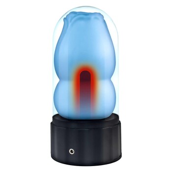 DELITE HEATED ROSE MASTURBATOR blue