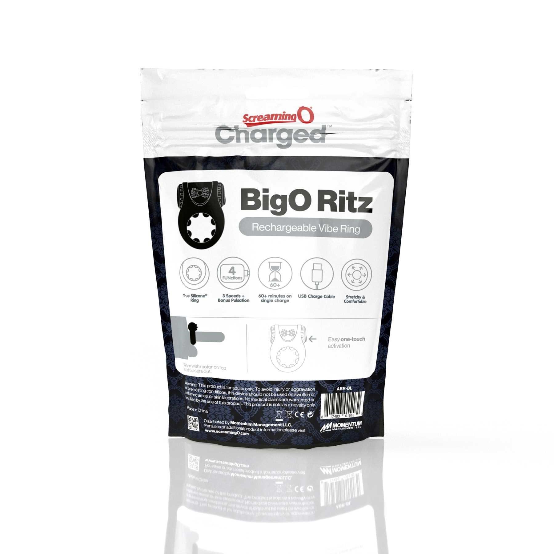 SCREAMING O BIG O RITZ C-RING back of package