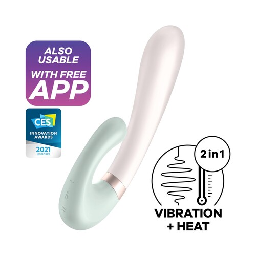 Satisfyer Heat Wave App Enabled Warming Dual Stimulator - Product Features