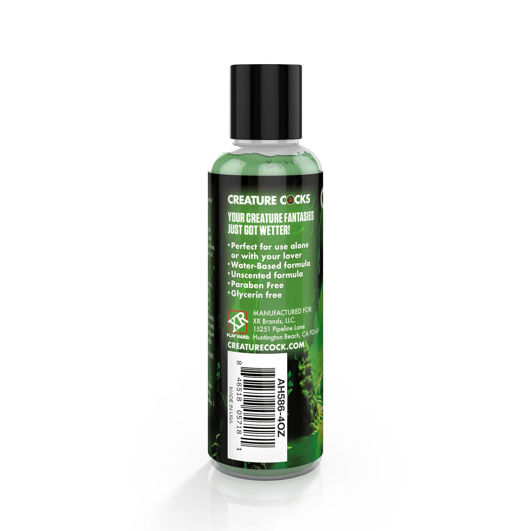 CC Color Slime Green Water-Based Lube back