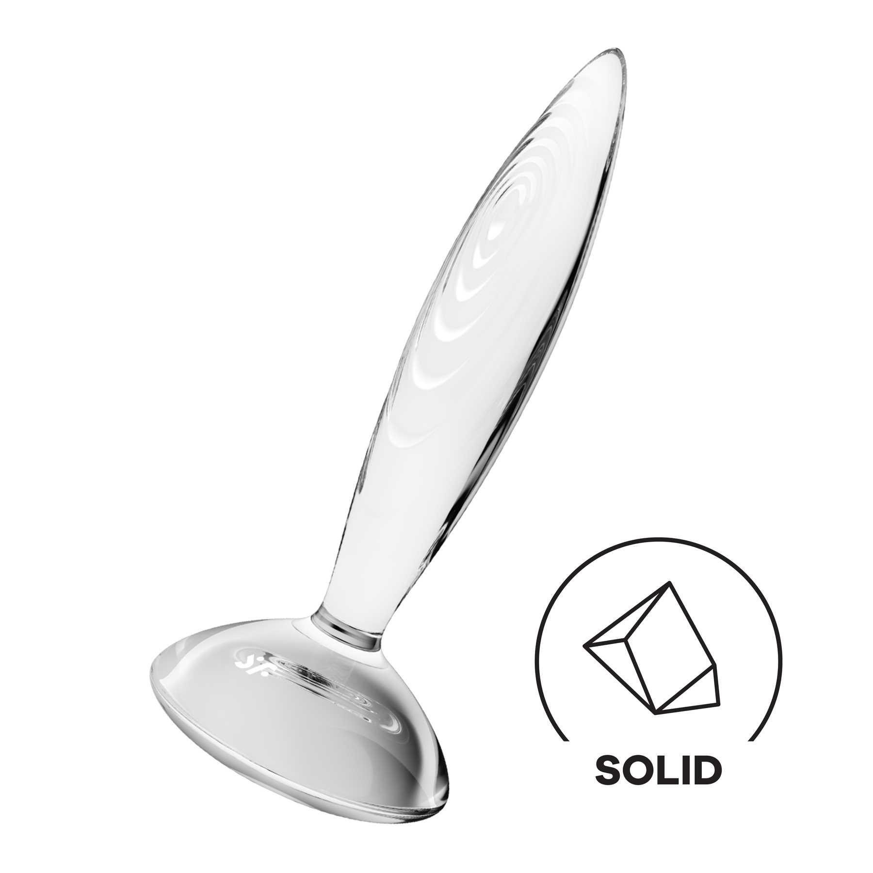 Sparkling Crystal Glass Dildo made of solid