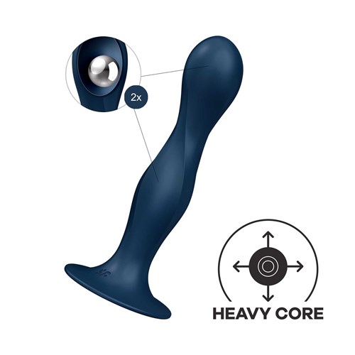 Satisfyer Double Ball R Dildo with heavy core logo