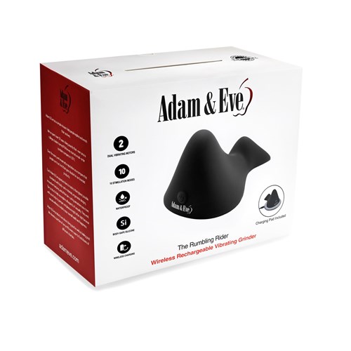 Adam & Eve Rumbling Rider With Wireless Charging Pad  front of box shot