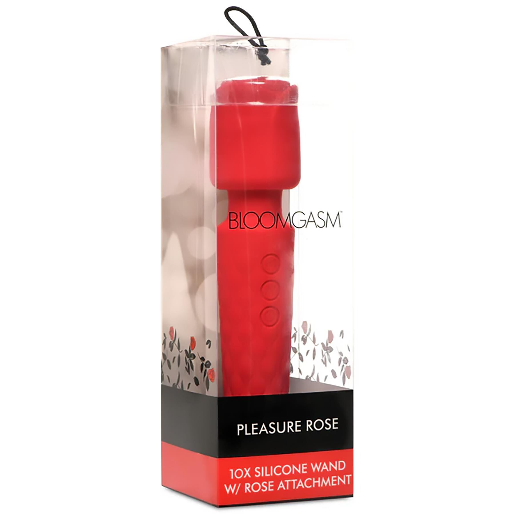 BLOOMGASM PLEASURE ROSE WAND WITH ATTACHMENT PACKAGE SHOT
