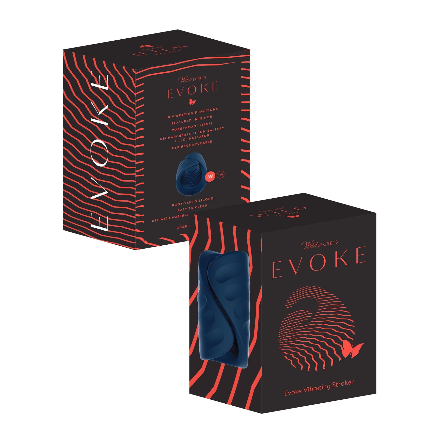 Wild Secrets Evoke Vibrating Stroker package shot