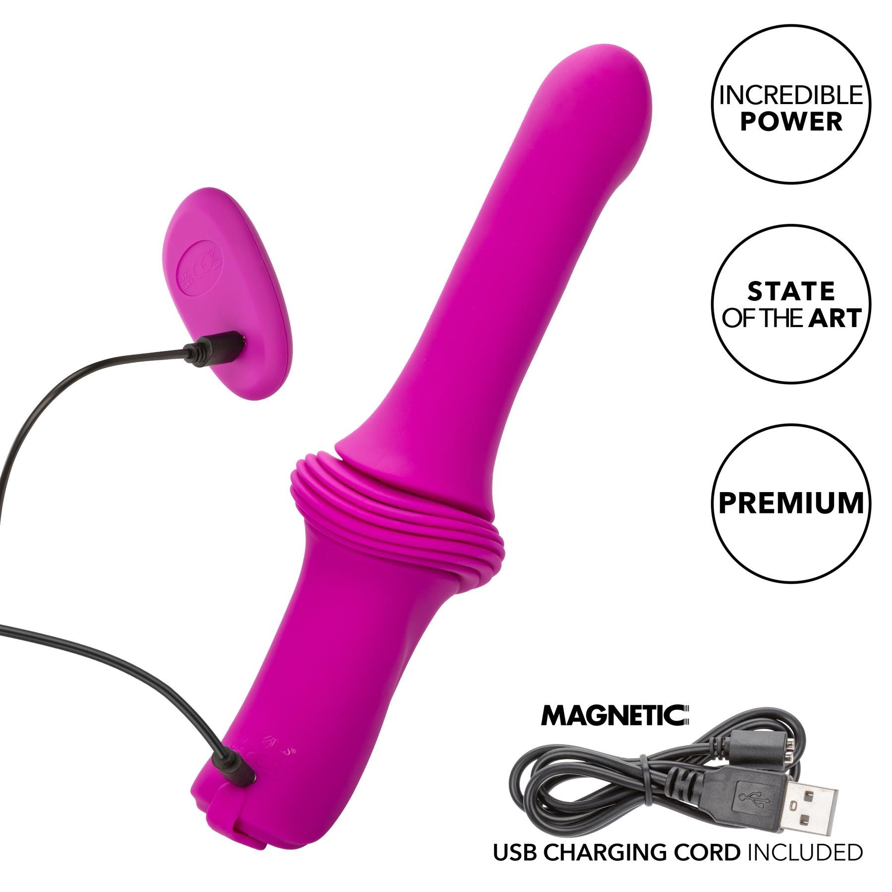 Overdrive Remote Control Smooth Thruster Sex Machine with charger and remote
