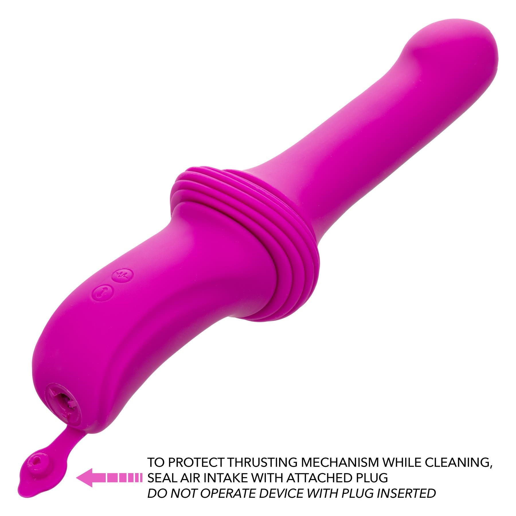 Overdrive Remote Control Smooth Thruster Sex Machine with end plug opened