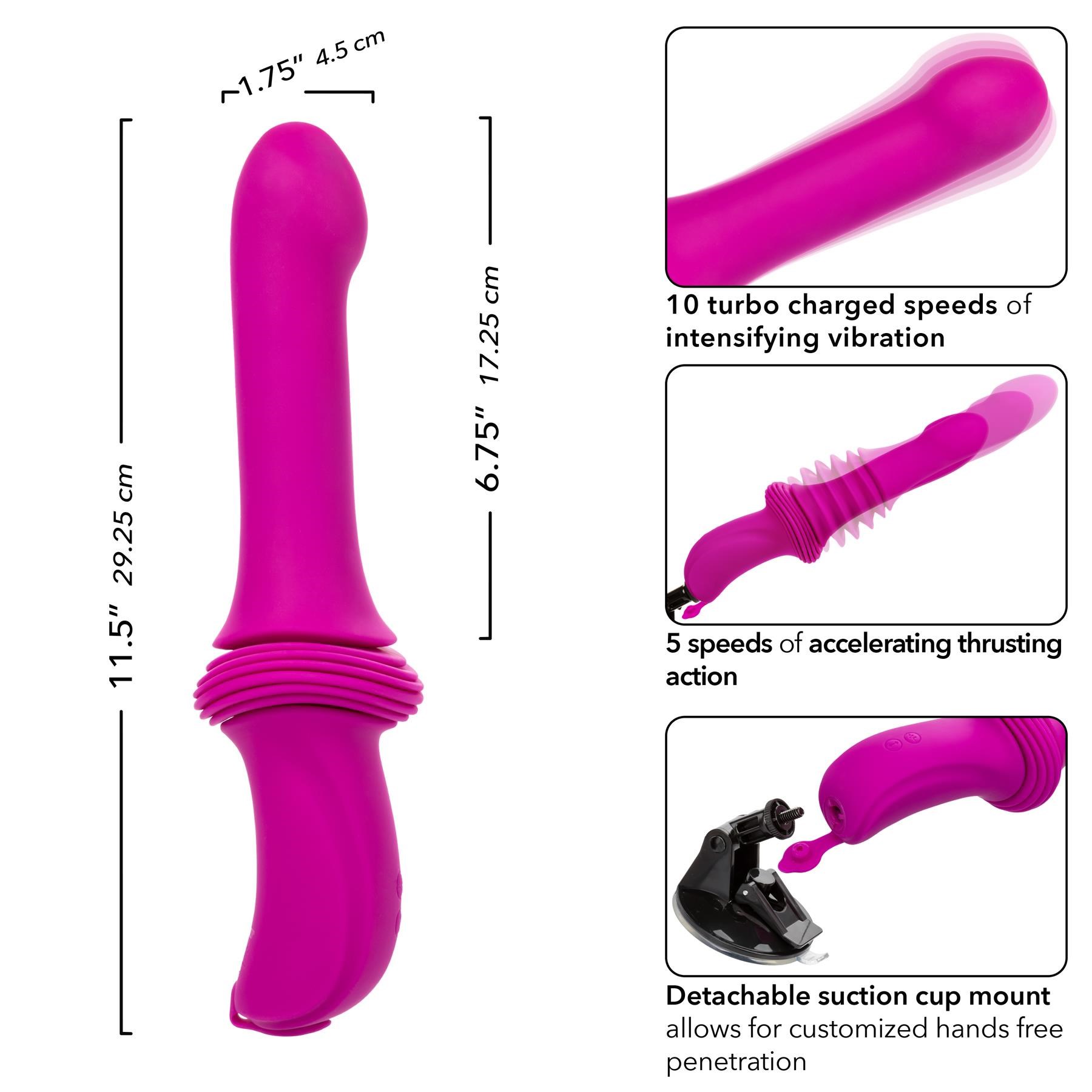 Overdrive Remote Control Smooth Thruster Sex Machine features
