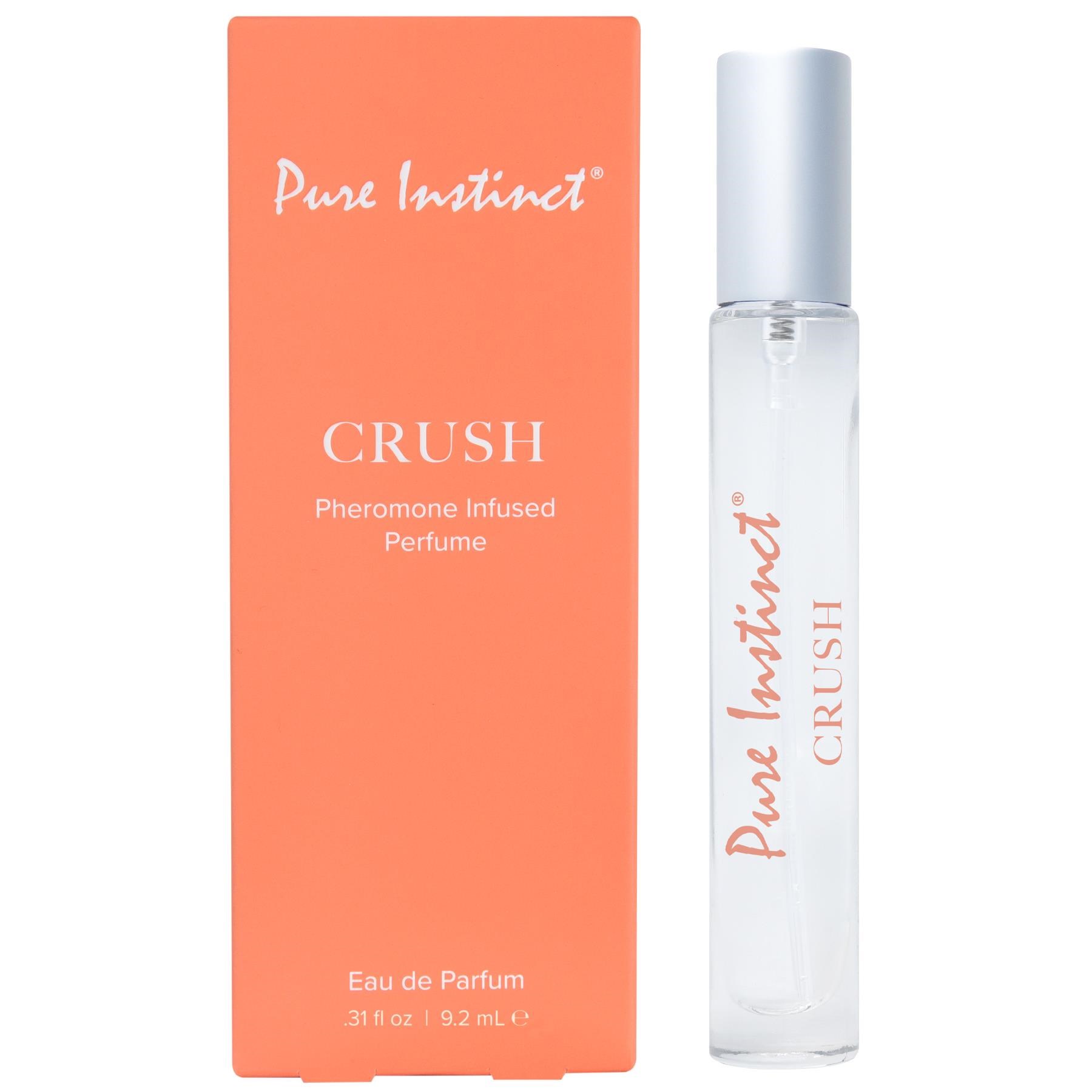 PURE INSTINCT PHEROMONE PERFUME SPRAY - CRUSH bottle & box