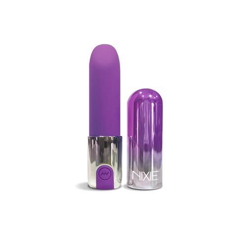 Nixie Smooch Rechargeable Lipstick Bullet - Packaging Shot - Purple