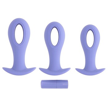 Hole Punch Vibrating Anal Plug Set