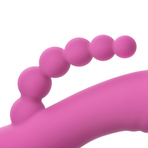 Adam & Eve Hopping Bunny Triple Stimulator - Close Up on Anal Stimulator