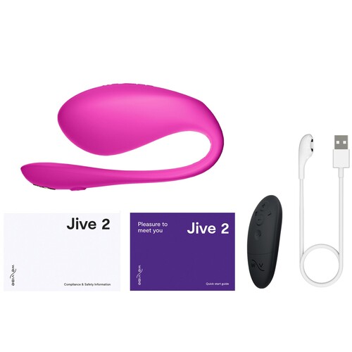 WE-VIBE JIVE 2 COUPLES VIBRATOR with remote and charger