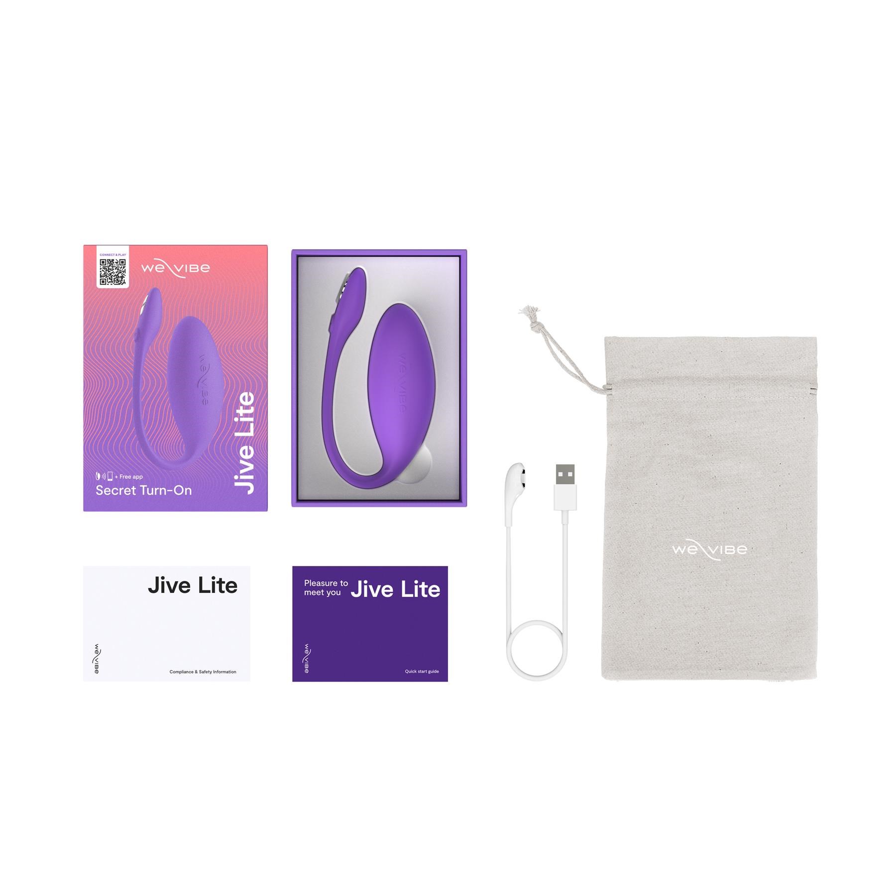 We-Vibe Jive Lite App Enabled Couples Vibrator WITH CHARGER AND MANUAL