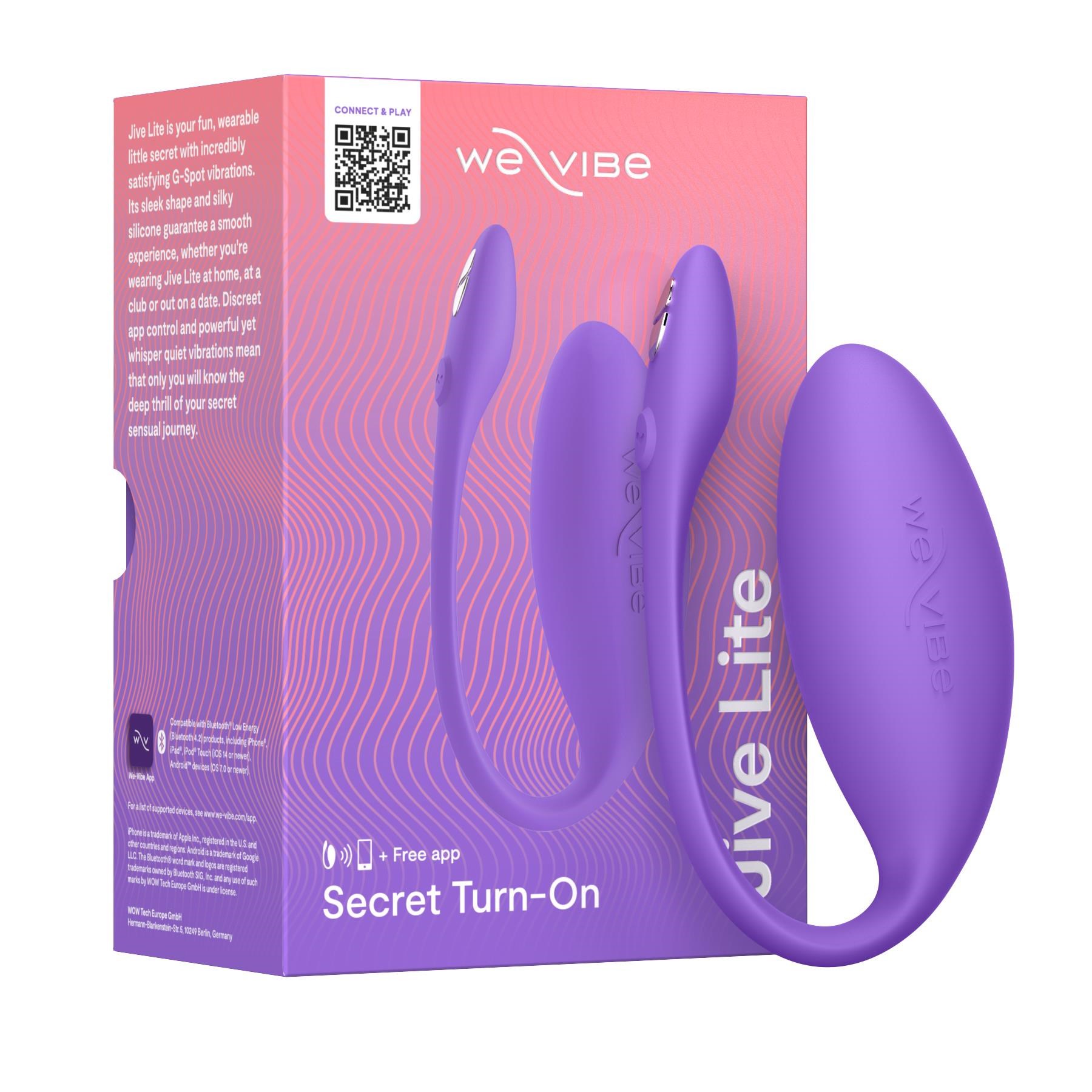 We-Vibe Jive Lite App Enabled Couples Vibrator PACKAGE
