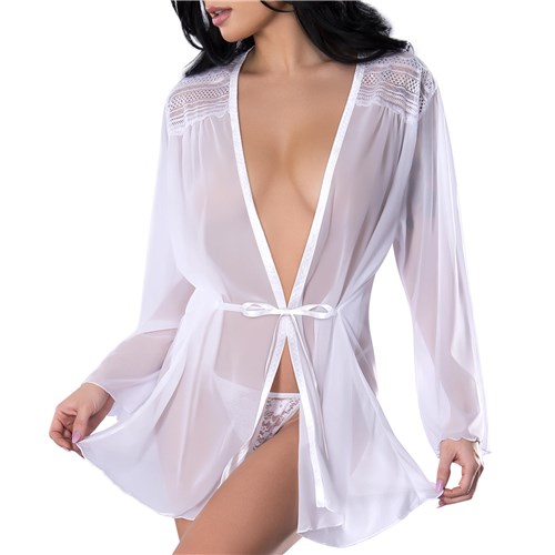 Modern Romance Flowing short Robe o/s front cropped