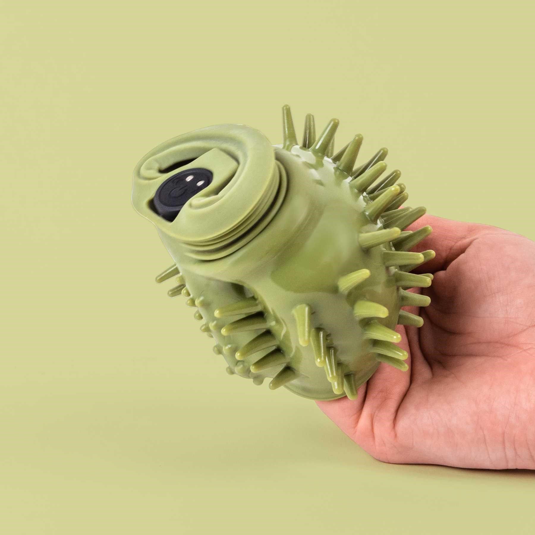 LA BOMBA VIBRATING MASTURBATOR turned inside out to show inner texture