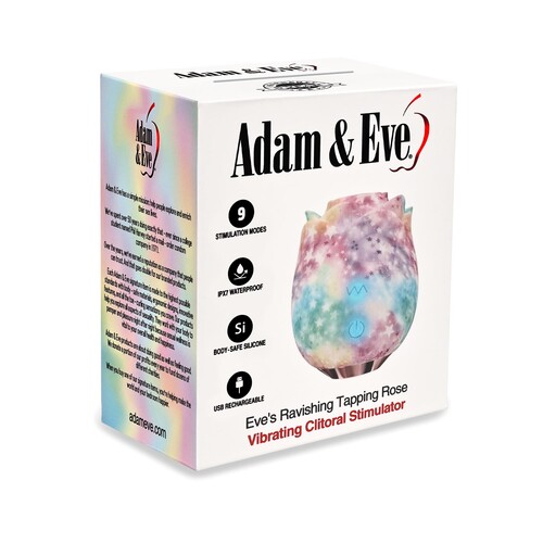 Eve's Ravishing Rose Tapping Clitoral Stimulator frontside package