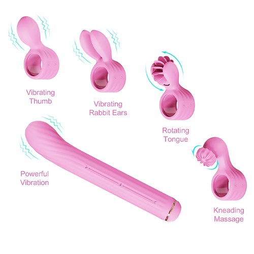 Otouch Magic Stick Interchangeable Vibrator with pieces