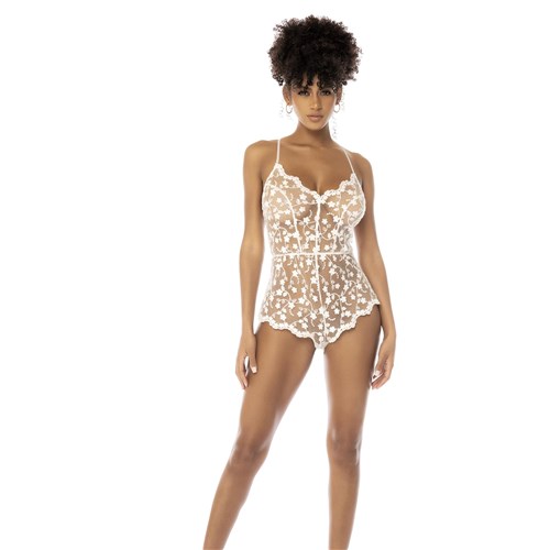 Bridal Romper/Babydoll o/s front