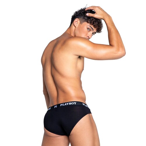 PLAYBOY MENS MODAL GYM BRIEF back