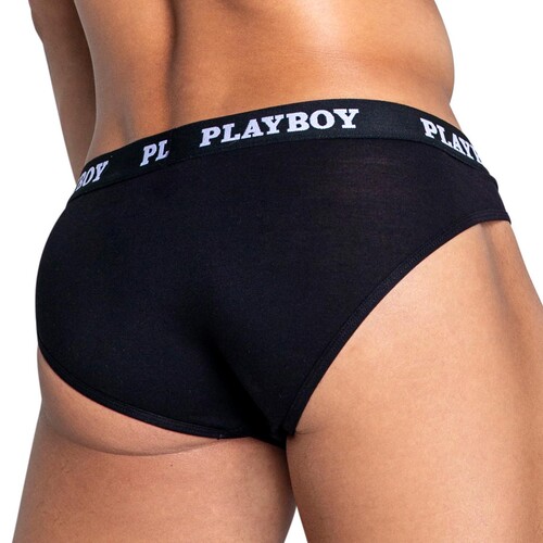 PLAYBOY MENS MODAL GYM BRIEF back cropped
