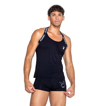 PLAYBOY MENS TUXEDO MODAL TANK front